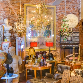 Various items inside an antique and vintage consignment shop | BRG