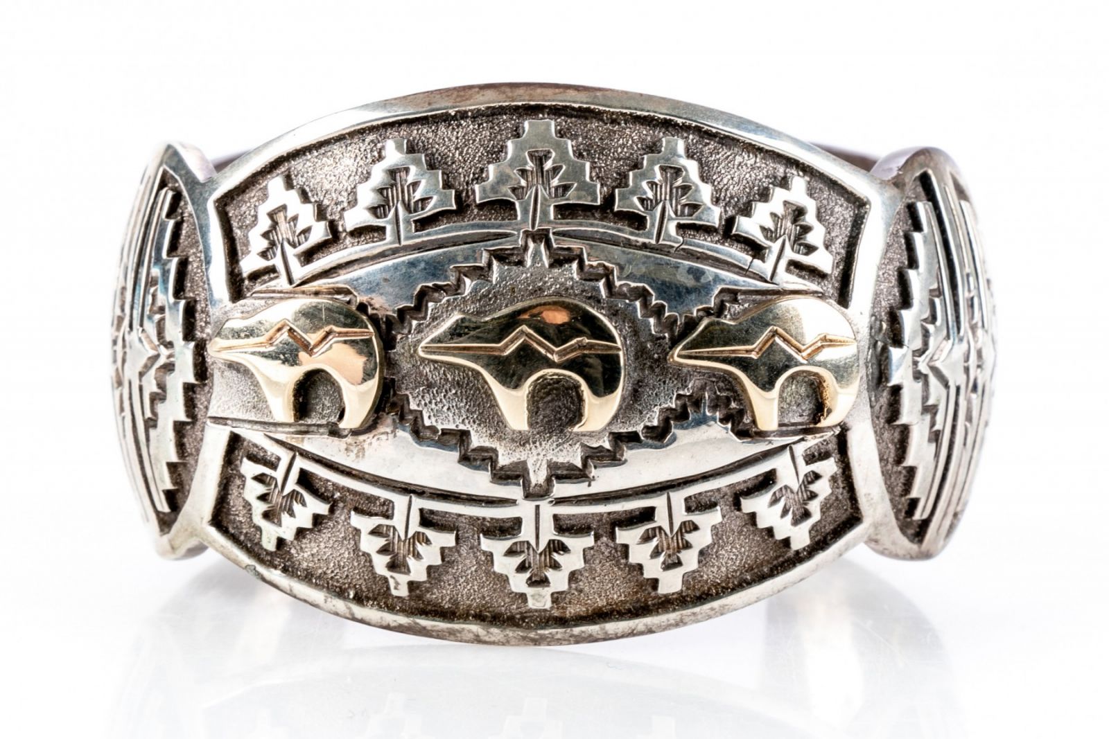 Hopi Bracelet with oxidized silver layer Item 105314