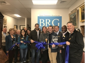 Grant, Christie, & Michael of BRG surrounded by local chambers of commerce members | BRG