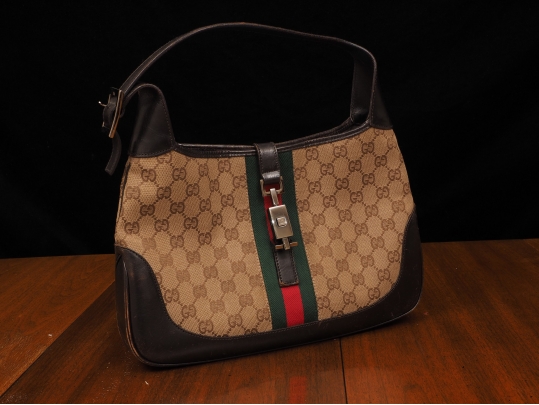 Gucci Saddle Bag With Green And Red Stripe #34327 | Black Rock Galleries