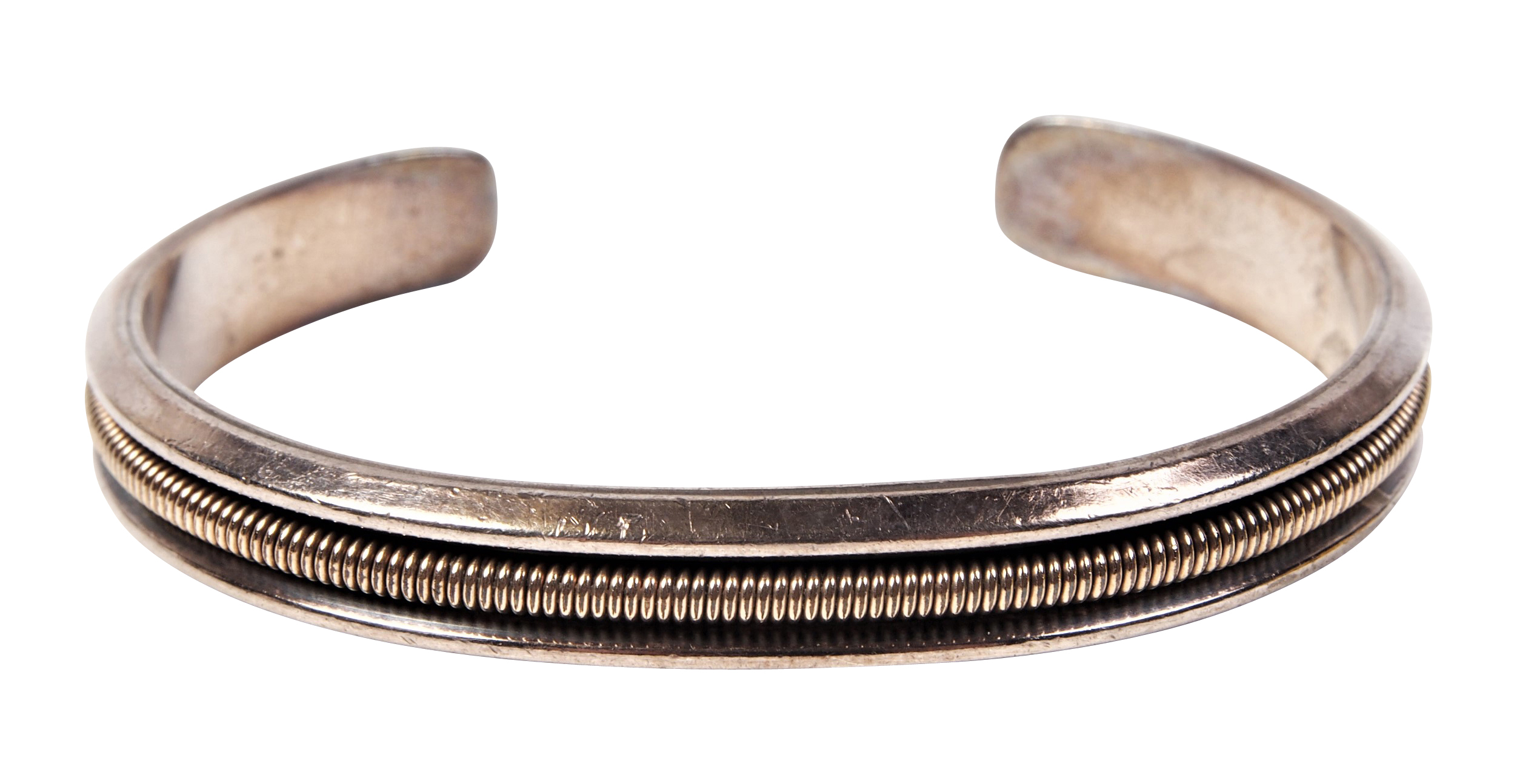J.W. Toadlena Navajo Sterling Cuff Bracelet #56623 | Black ...