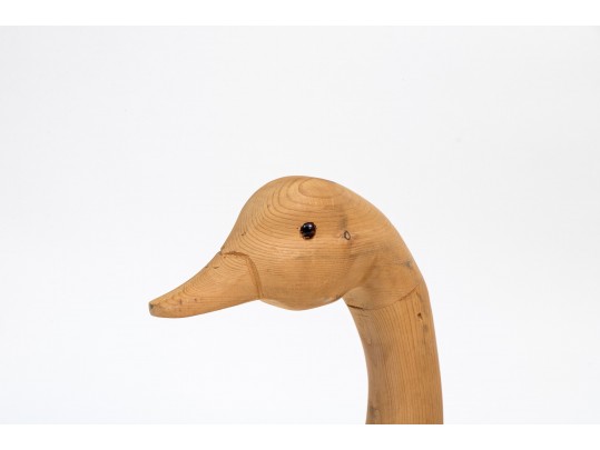 Two Carved Wood Decoys