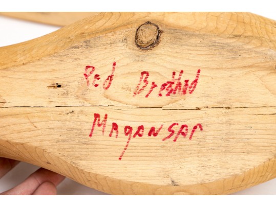 Two Carved Wood Decoys