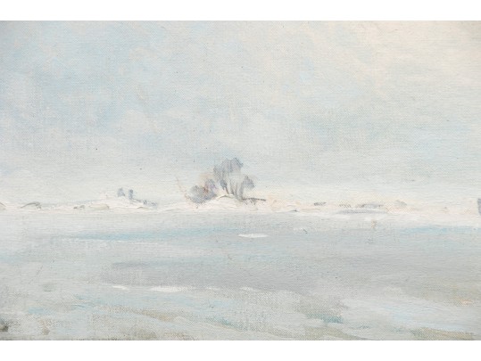 William A. Drake (1891-1979) Oil On Artist Board, Cold Spring NY, 1968