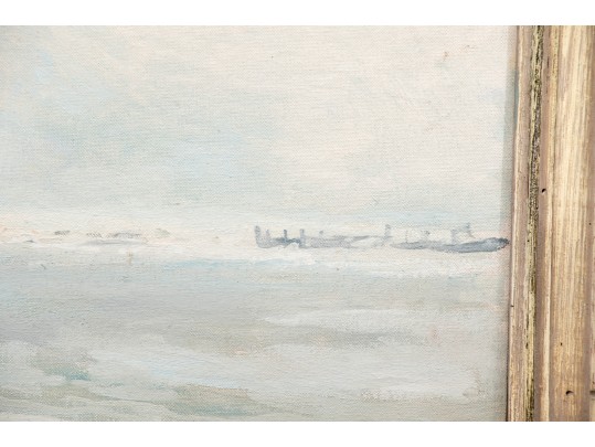 William A. Drake (1891-1979) Oil On Artist Board, Cold Spring NY, 1968