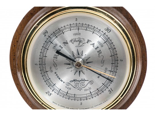 Vintage Wall Barometer / Thermometer