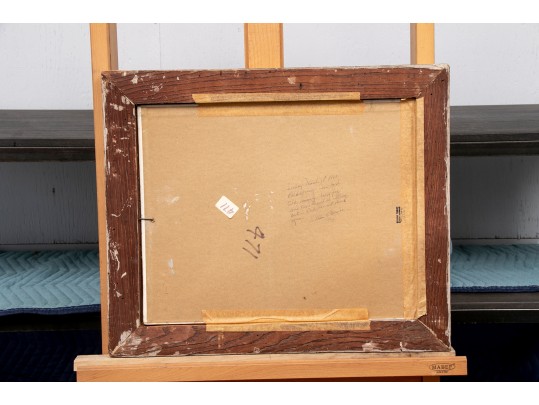 William A. Drake (1891-1979) Oil On Artist Board, Cold Spring NY, 1968