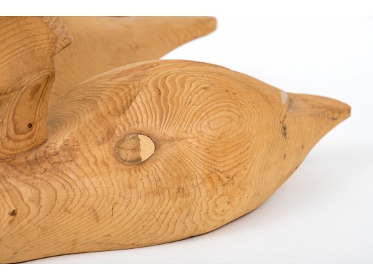 Two Carved Wood Decoys