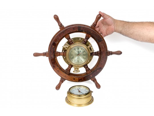 Semi Antique Maritime Themed Clocks