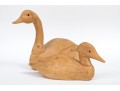 Two Carved Wood Decoys