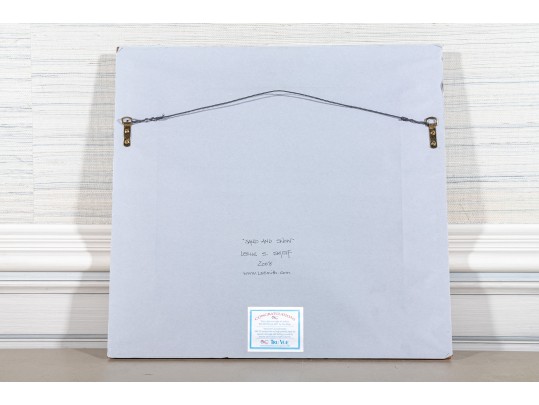 Leslie S. Smith, Contemporary Pastel On Paper, Shore Landscape In Winter