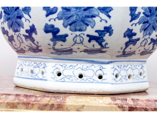 Chinese Blue And White Porcelain Jardiniere