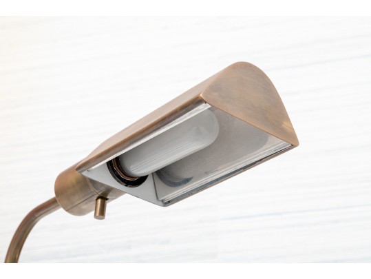 Pair Of Vintage Brass Pharmacy Reading Lamps