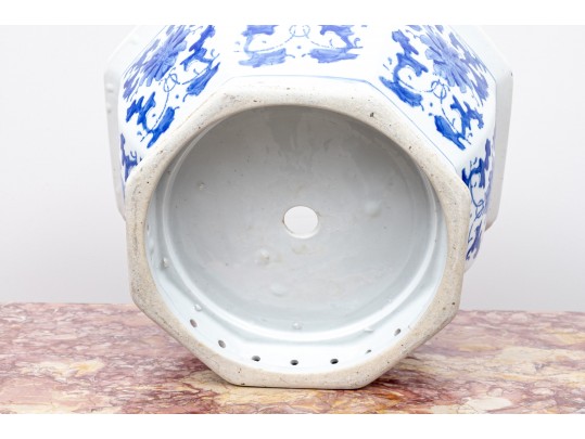 Chinese Blue And White Porcelain Jardiniere