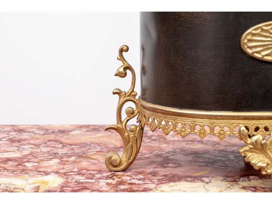 Vintage Decorative French Style Metal Jardiniere