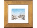 Leslie S. Smith, Contemporary Pastel On Paper, Shore Landscape In Winter