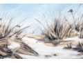 Leslie S. Smith, Contemporary Pastel On Paper, Shore Landscape In Winter