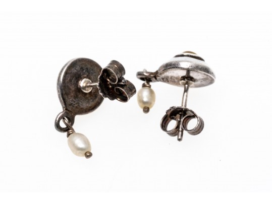 Lot Of Assorted Sterling Silver Cultured Freshwater Pearl Accented Jewelry Pieces