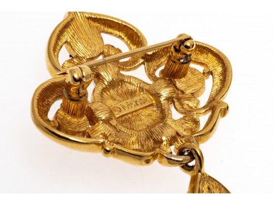 Fabulous Assorted Lot Of Costume Jewelry Brooches, Including Monet And Michael Golan