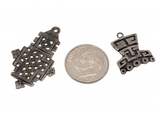 Lot Of Assorted Sterling Silver Mexican And Southwestern Motif Jewelry Pieces