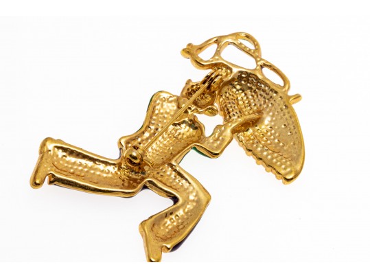 Fabulous Assorted Lot Of Costume Jewelry Brooches, Including Monet And Michael Golan