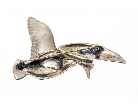 Lot Of Assorted Sterling Silver Bird And Feather Motif Jewelry