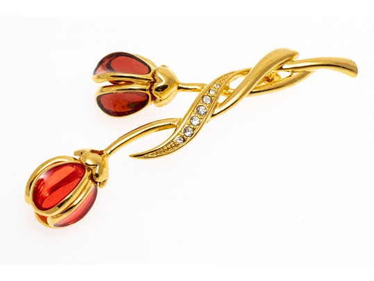 Fabulous Assorted Lot Of Costume Jewelry Brooches, Including Monet And Michael Golan