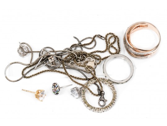 Scrap Sterling, 10K And 14K Jewelry