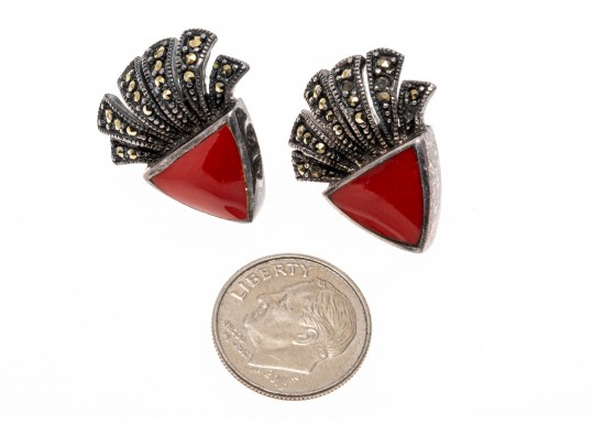 Lot Of Assorted Marcasite Motif Jewelry Pieces