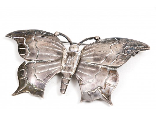 Wonderful Sterling Butterfly Brooch