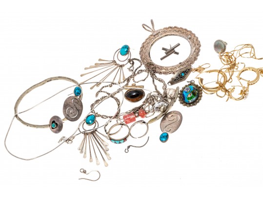 Sterling Silver And 14K Scrap Lot