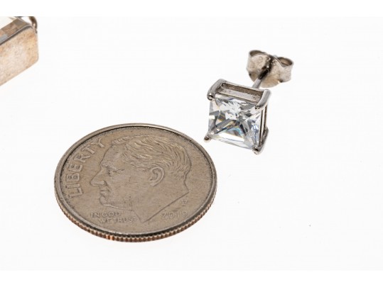 Lot Of Assorted Sparkling Sterling Silver And CZ Jewelry