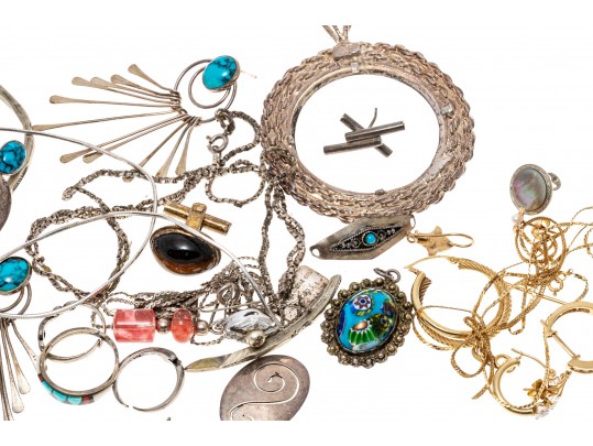 Sterling Silver And 14K Scrap Lot