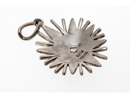 Lot Of Three Sterling And Marcasite Jewelry Pieces, Including Blue Topaz Earrings