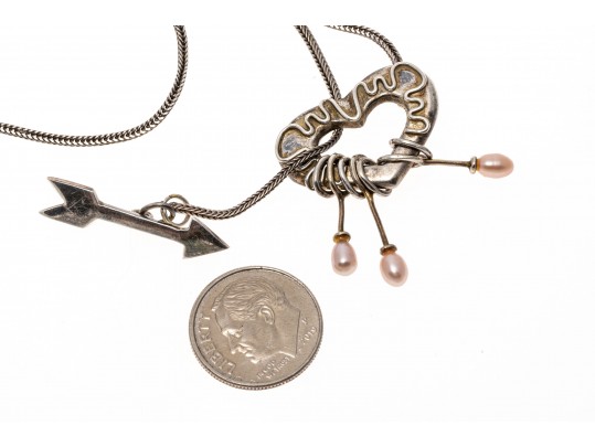 Lot Of Assorted Sterling Silver Cultured Freshwater Pearl Accented Jewelry Pieces