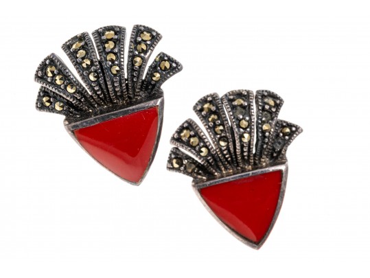 Lot Of Assorted Marcasite Motif Jewelry Pieces