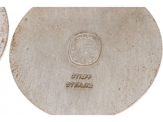 Lot Of Two Stieff Sterling Silver George Washington President Replica Pendants