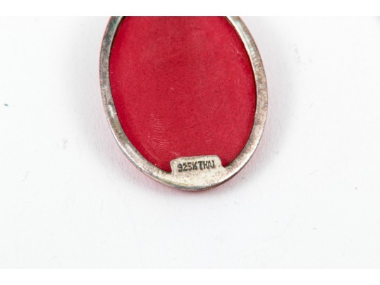 Sterling Pendants And Necklace With Stud Earrings