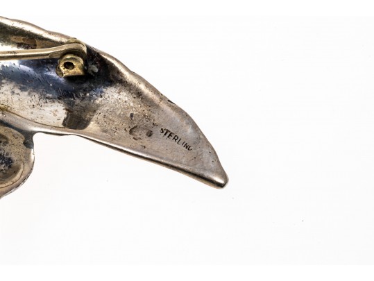 Lot Of Assorted Sterling Silver Bird And Feather Motif Jewelry