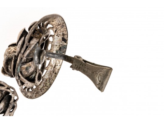 Lot Of Assorted Sterling Silver And Silver Plated Rose Motif Jewelry Pieces