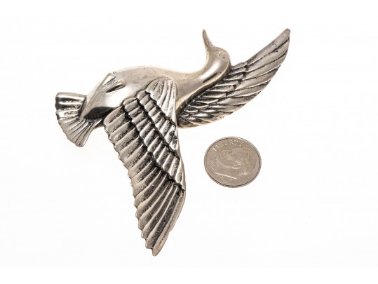 Lot Of Assorted Sterling Silver Bird And Feather Motif Jewelry