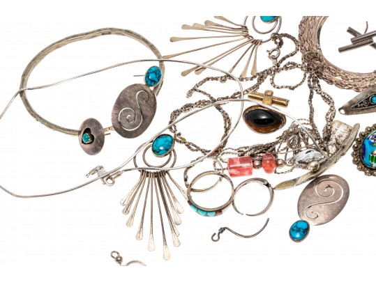 Sterling Silver And 14K Scrap Lot