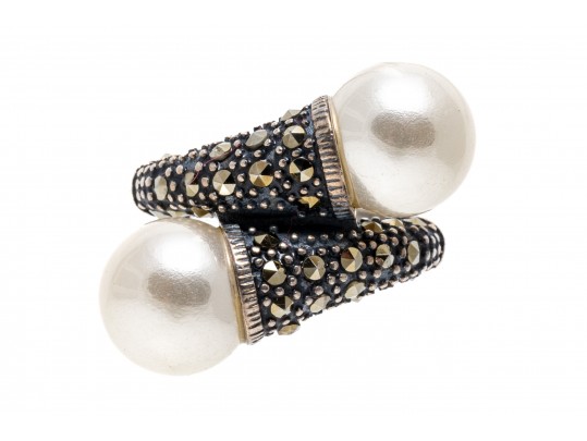 Lot Of Assorted Sterling Silver, Cultured Freshwater Pearl And Faux Pearl Jewelry Pieces