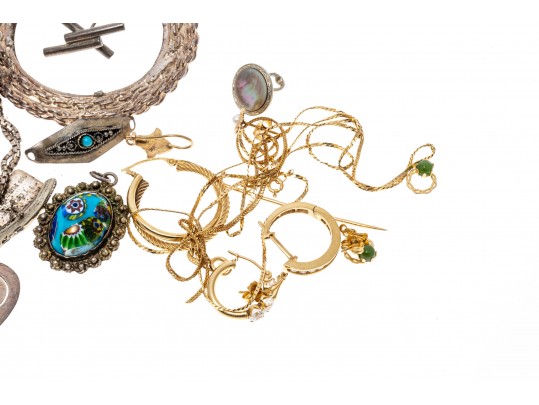 Sterling Silver And 14K Scrap Lot