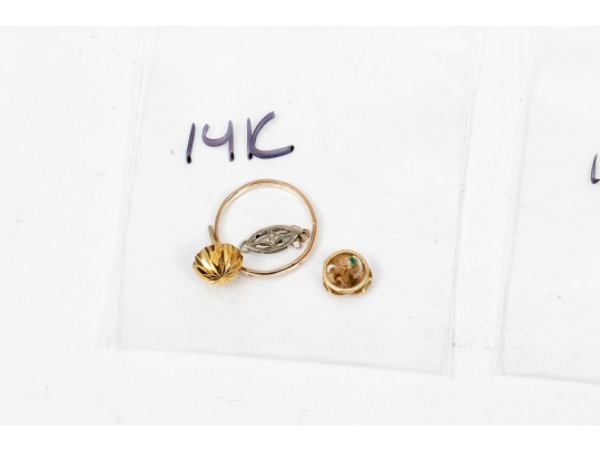 Scrap Sterling, 10K And 14K Jewelry