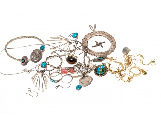 Sterling Silver And 14K Scrap Lot