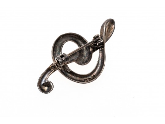 Lot Of Fun Assorted Sterling Silver Musical Motif Jewelry