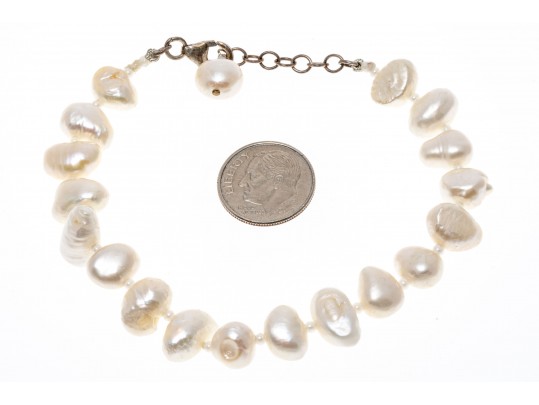 Lot Of Assorted Sterling Silver, Cultured Freshwater Pearl And Faux Pearl Jewelry Pieces