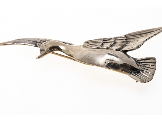 Lot Of Assorted Sterling Silver Bird And Feather Motif Jewelry