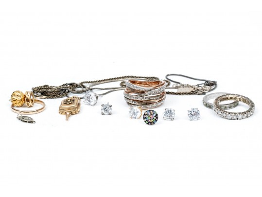 Scrap Sterling, 10K And 14K Jewelry